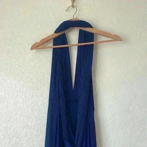 NWT Lulu’s Always Stunning Convertible Navy Blue Maxi Dress - Picture 9 of 14